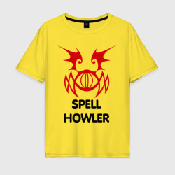 Мужская футболка хлопок Oversize Dark Elf Mage - Spell Howler