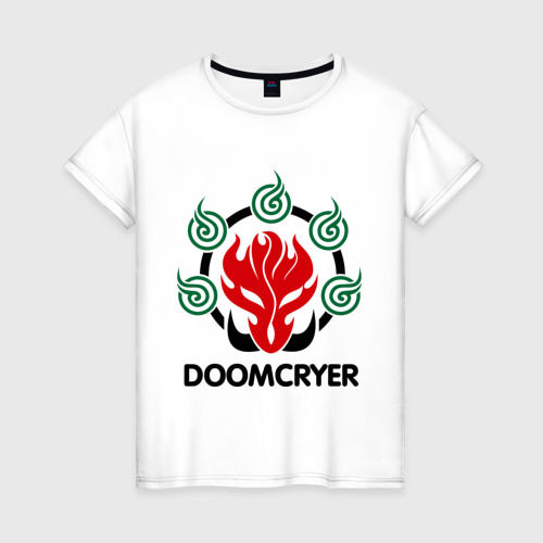 Женская футболка хлопок Orc Mage - Doomcryer, цвет белый