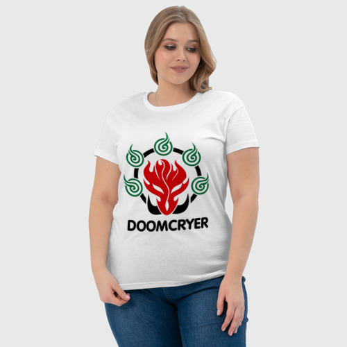 Женская футболка хлопок Orc Mage - Doomcryer, цвет белый - фото 6