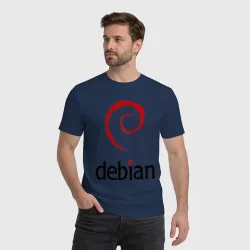 Мужская футболка хлопок Debian - фото 2