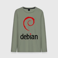Мужской лонгслив хлопок Debian