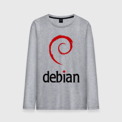 Мужской лонгслив хлопок Debian