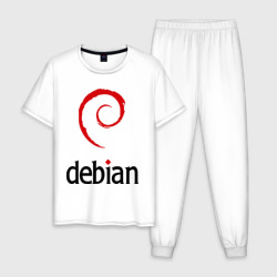 Мужская пижама хлопок Debian