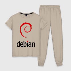 Женская пижама хлопок Debian