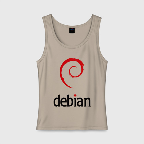 Женская майка хлопок Debian