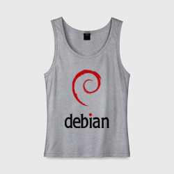 Женская майка хлопок Debian