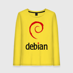 Женский лонгслив хлопок Debian