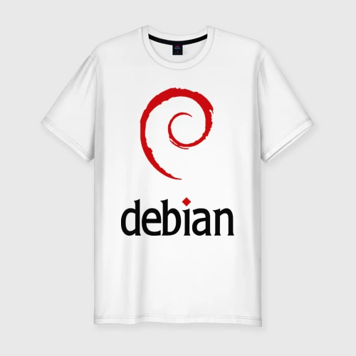 Мужская футболка хлопок Slim Debian