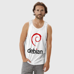 Мужская майка хлопок Debian - фото 2