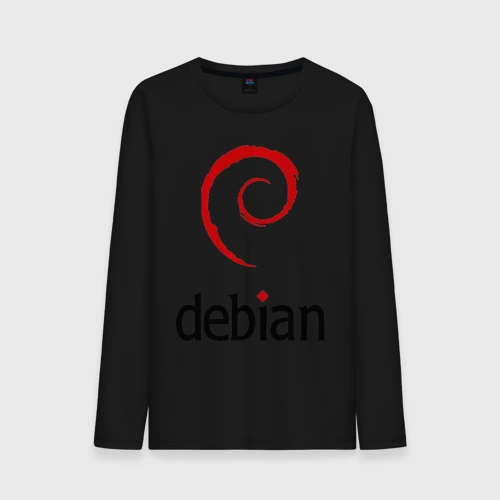 Мужской лонгслив хлопок Debian