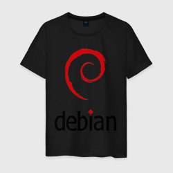 Мужская футболка хлопок Debian