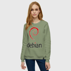 Женский свитшот хлопок Debian - фото 2