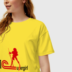 Женская футболка хлопок Oversize 1C SuperGirl 3 - фото 2