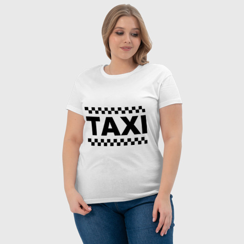 Женская футболка хлопок Taxi - фото 6