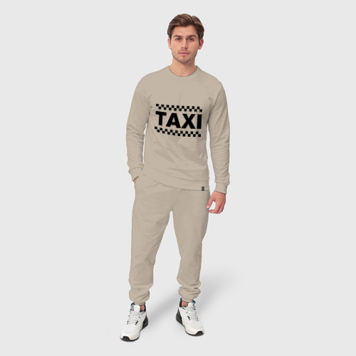Мужской костюм хлопок Taxi, цвет миндальный - фото 3