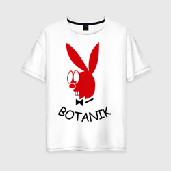 Женская футболка хлопок Oversize Botanic