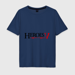 Мужская футболка хлопок Oversize Heroes V