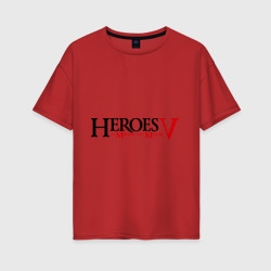 Женская футболка хлопок Oversize Heroes V