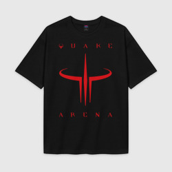 Мужская футболка Oversize хлопок texturе Quake arena