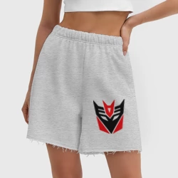 Женские шорты oversize футер хлопок Десептиконы - фото 2