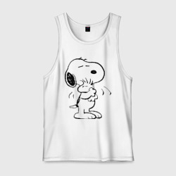 Мужская майка хлопок Snoopy