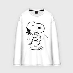 Мужской лонгслив oversize хлопок Snoopy