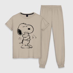 Женская пижама хлопок Snoopy