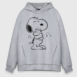 Мужское худи Oversize хлопок Snoopy