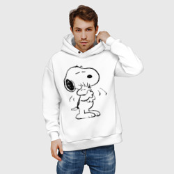 Мужское худи Oversize хлопок Snoopy - фото 2