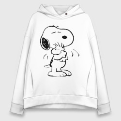 Женское худи Oversize хлопок Snoopy