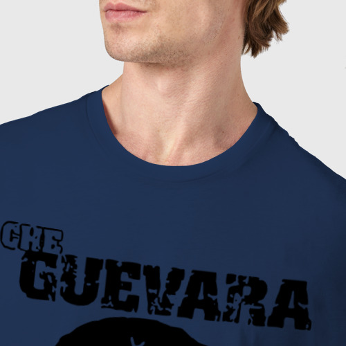 Мужская футболка хлопок Че Гевара, цвет темно-синий - фото 6