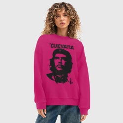 Женский свитшот oversize без начеса хлопок Че Гевара - фото 2