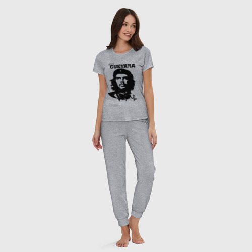 Женская пижама хлопок Че Гевара, цвет меланж - фото 5
