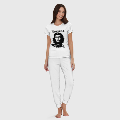 Женская пижама хлопок Че Гевара, цвет белый - фото 5