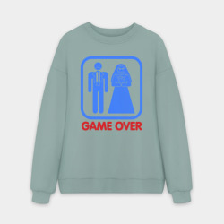 Мужской свитшот oversize без начеса хлопок Game over