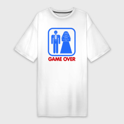 Платье-футболка хлопок Game over