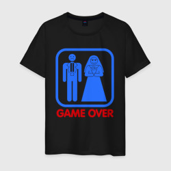 Game over – Мужская футболка хлопок с принтом купить со скидкой в -20%