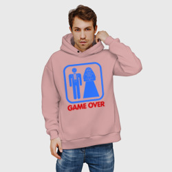 Мужское худи Oversize хлопок Game over - фото 2