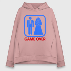 Женское худи Oversize хлопок Game over