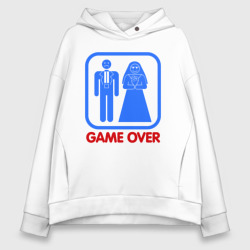 Женское худи Oversize хлопок Game over