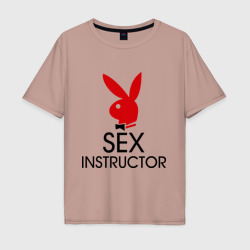 Мужская футболка хлопок Oversize Sex Instructor