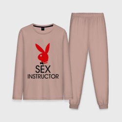 Мужская пижама с лонгсливом хлопок Sex Instructor