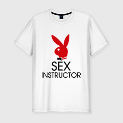 Мужская футболка хлопок Slim Sex Instructor