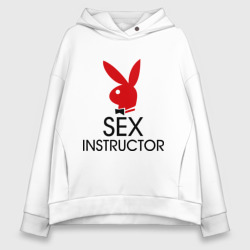 Женское худи Oversize хлопок Sex Instructor