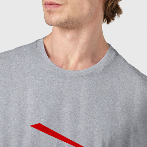 Мужская футболка хлопок Эмо (2), цвет меланж - фото 6