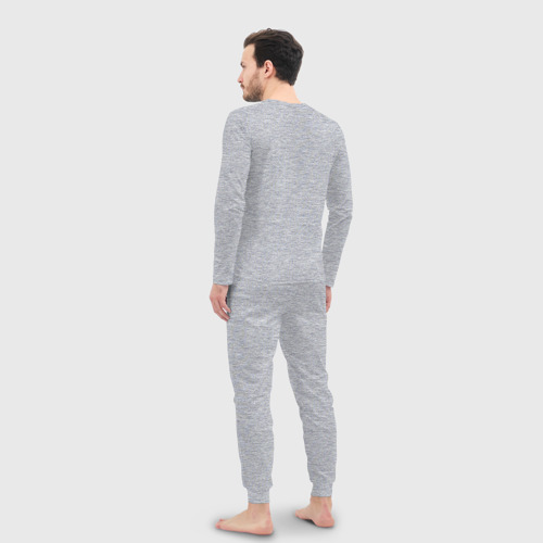 Мужская пижама с лонгсливом хлопок EVE online, цвет меланж - фото 4