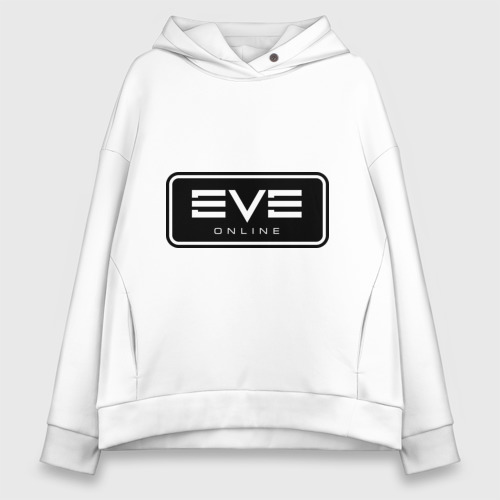Женское худи Oversize хлопок EVE online, цвет белый