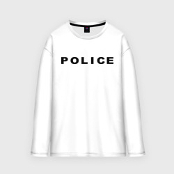 Мужской лонгслив oversize хлопок Police