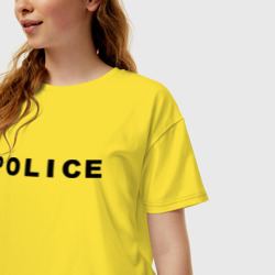 Женская футболка хлопок Oversize Police - фото 2