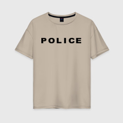 Женская футболка хлопок Oversize Police